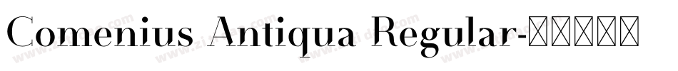 Comenius Antiqua Regular字体转换